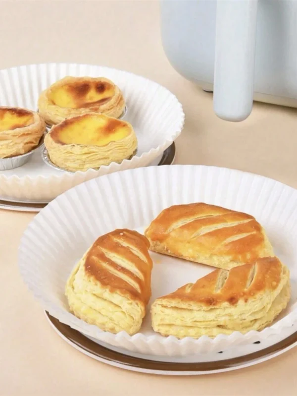 50 Pcs - Air Fryer Disposable Paper Liner Non-Stick | Microwave Oven, Oil-Proof Water-Proof and Dust-proof - Image 5