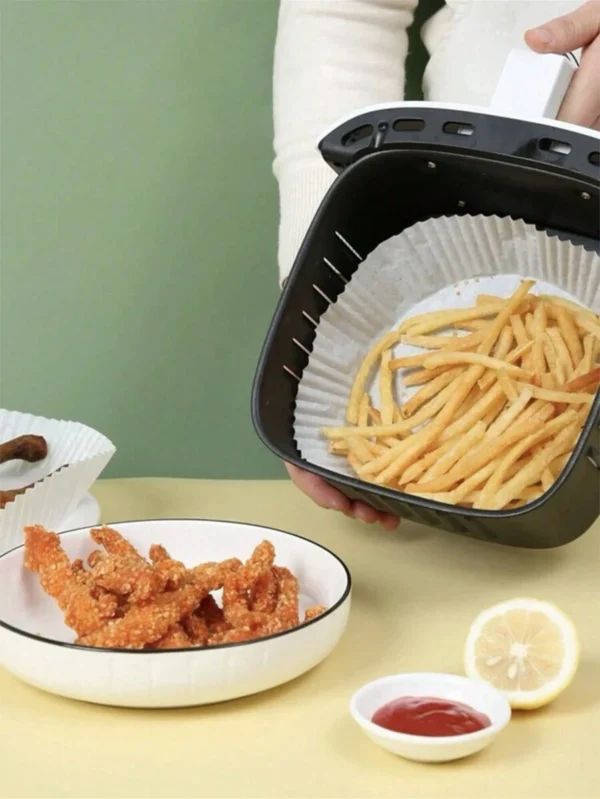 50 Pcs - Air Fryer Disposable Paper Liner Non-Stick | Microwave Oven, Oil-Proof Water-Proof and Dust-proof - Image 6