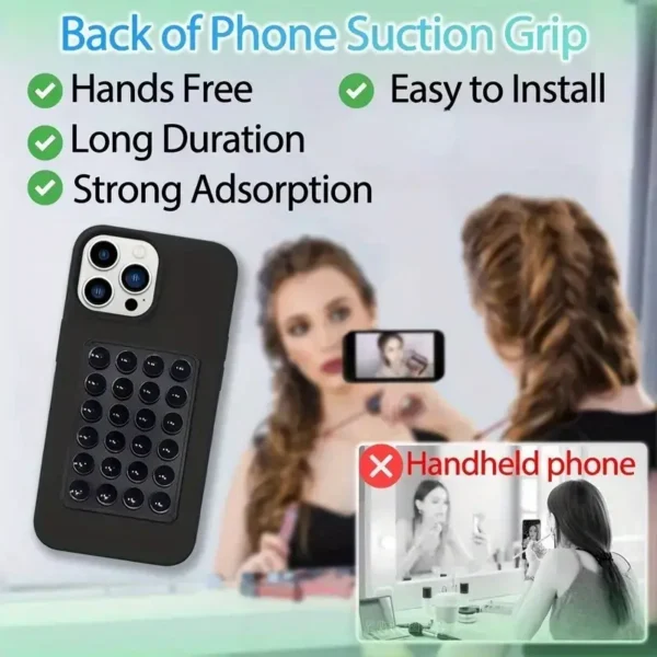 Mobile bubble Grip | Silicone Suction both side Bubble Grip Cup Phone Strong Grip Holder, Hands-Free use Mobile Phone Holder (Random color) - Image 6