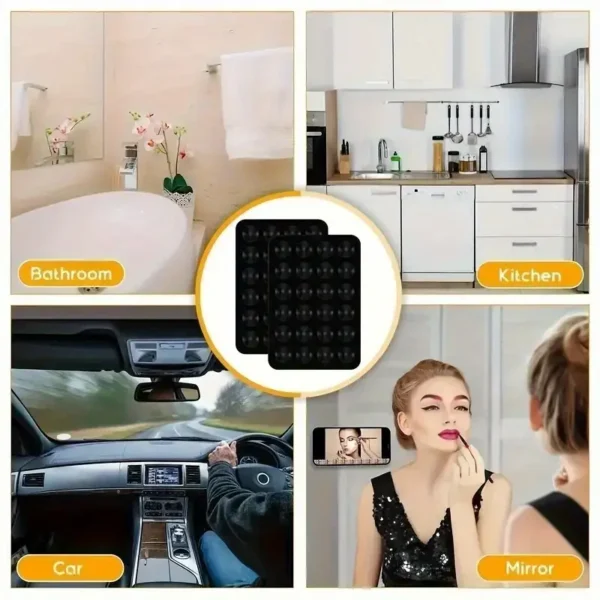 Mobile bubble Grip | Silicone Suction both side Bubble Grip Cup Phone Strong Grip Holder, Hands-Free use Mobile Phone Holder (Random color) - Image 5