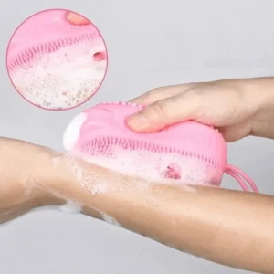 Super Soft Silicon Bubbles Bath Brush | Body Scrubber Bath Sponge Exfoliating Body Brush (Random color)