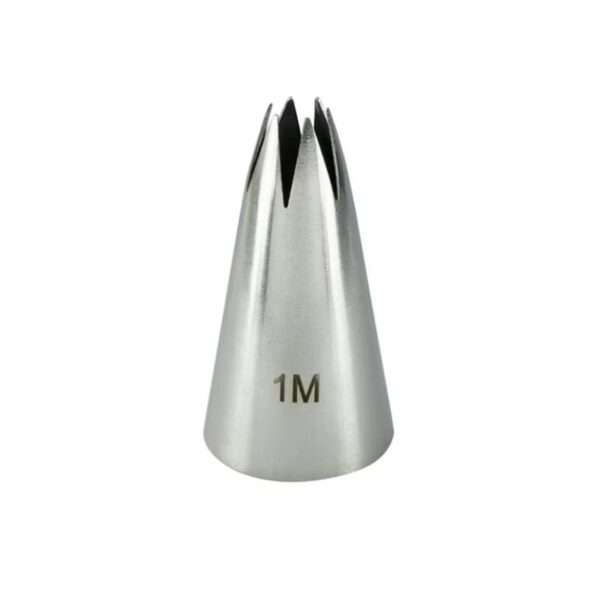 1M Stainless Steel Nozzle Open Star Tip Pastry Cookies Icing Piping Nozzles Cake Decorating tool (1 Pc) - Image 7