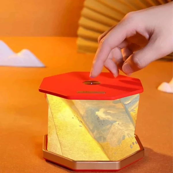 Portable Folding Wooden Table Lamp - Image 5