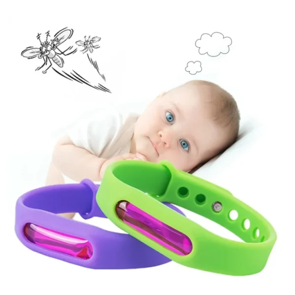 Mosquito killer band | Mosquito Repellent Bracelet | Plant Essential Oil Silicone | Anti-Mosquito Wristband Bugs Away, Suitable for Children and Adults (Random Color) - Image 6