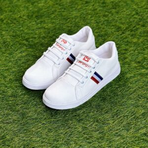 (NW000370) White Sport Shoes Men White Sneakers Comfort Sneakers For Men Sneakers Boys (size 42)