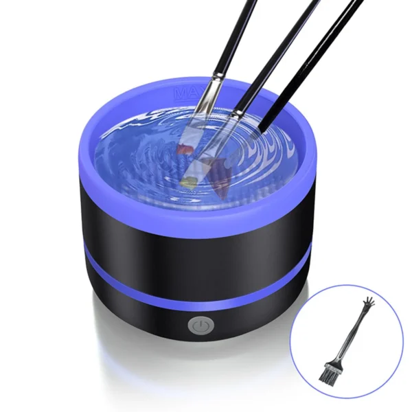 Makeup & Paint Brush Cleaner Machine - Electric  (Random color) - Image 10