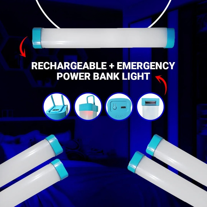 Rechargeable + Emergency Power Bank Light | Emergency Magnetic Light | House Power Outage Special Camping Outdoor Light