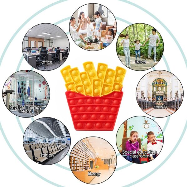 French Fries Pop it Sensory Fidget Toy - Image 8