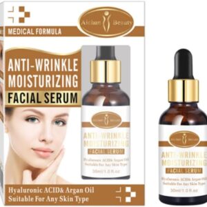 AICHUN BEAUTY Anti-Wrinkle Moisturizing Facial Serum Hyaluronic Acid Argan Oil | Suitable For Any Skin Type | 30ml | 1 fl.oz