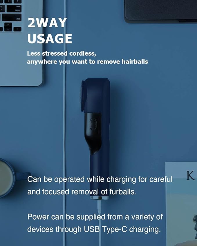 Electric Fabric Lint Shaver Fuzz Remover, LCD Display (Random color) - Image 8