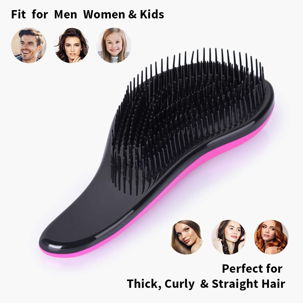 1 Piece Detangling Hair Brush Professional No Pain Detangler for Women | Best Quality Hair Brush Without box(Random Color) - Image 3