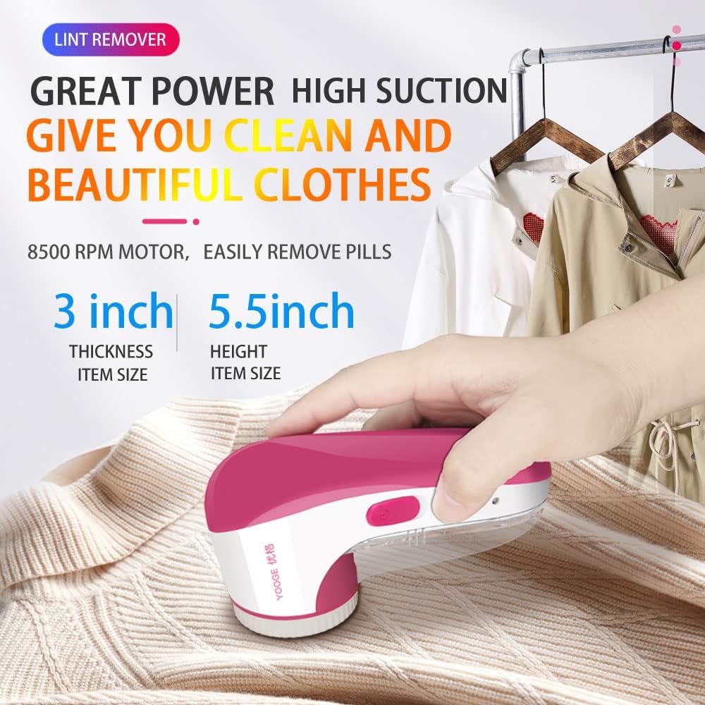 Electric Lint Remover Fabric Shaver,Fuzz/Lint Remover for Clothes, High Power Can Efficiently and Quickly Remove Lint Balls - Image 14