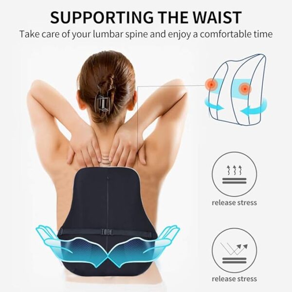 Memory Foam Back Pain Relief Lumbar Support Car Cushion Pillow of Chair Sofa Seat Back - Image 3
