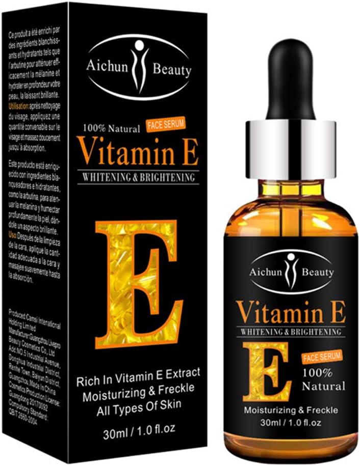 Aichun Beauty Brightening Vitamin-E Face Serum For All Face - 30ml | Vitamin-E Whitening & Brightening Face Serum