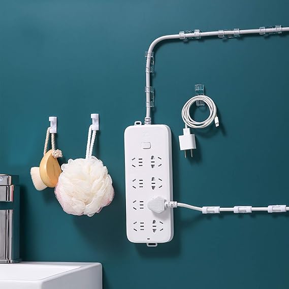 16 Pcs - Transparent Self-adhesive Wire / Cable Organizer Clips Buckle / Holder - Image 11