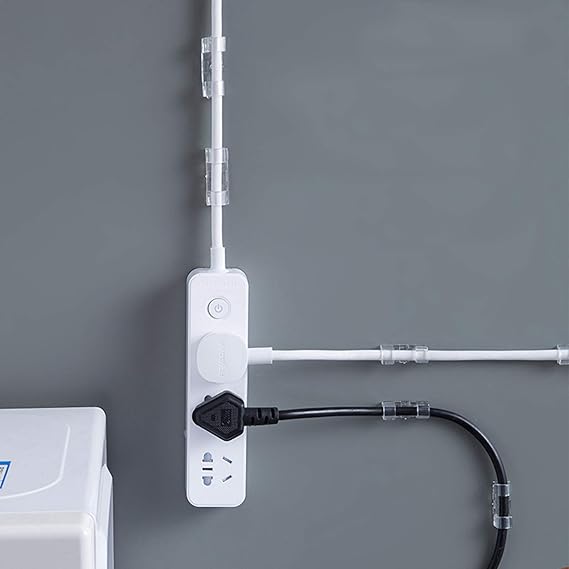 16 Pcs - Transparent Self-adhesive Wire / Cable Organizer Clips Buckle / Holder - Image 9