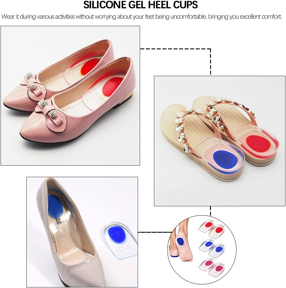 Smart Care Heel Pad Heel Pads Plantar Fasciitis Inserts Heel Pain Bone Spurs Transparent for Men & Women (Random Color) - Image 12