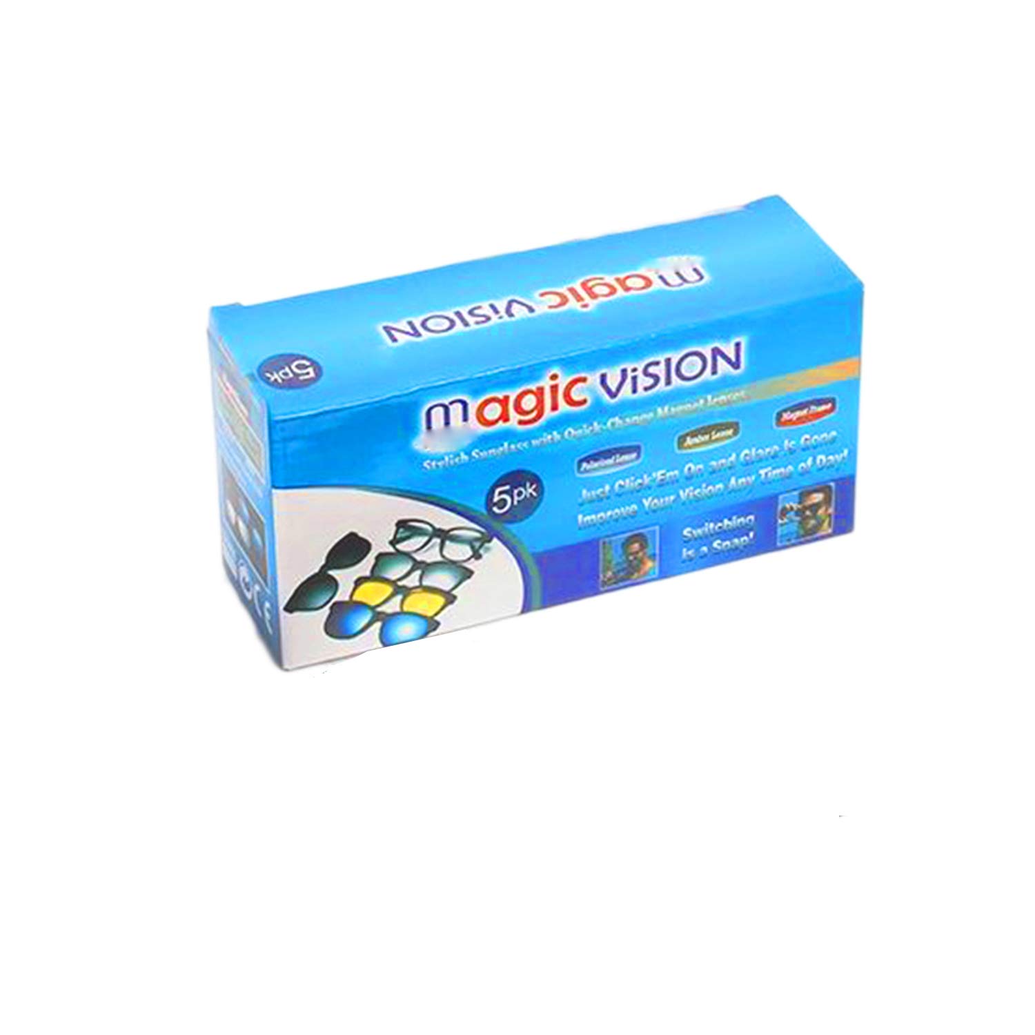 5 in 1 Magic Vision Stylish Sunglass With Quick-change Magnet Lenses | 5 Different Colors - Image 2