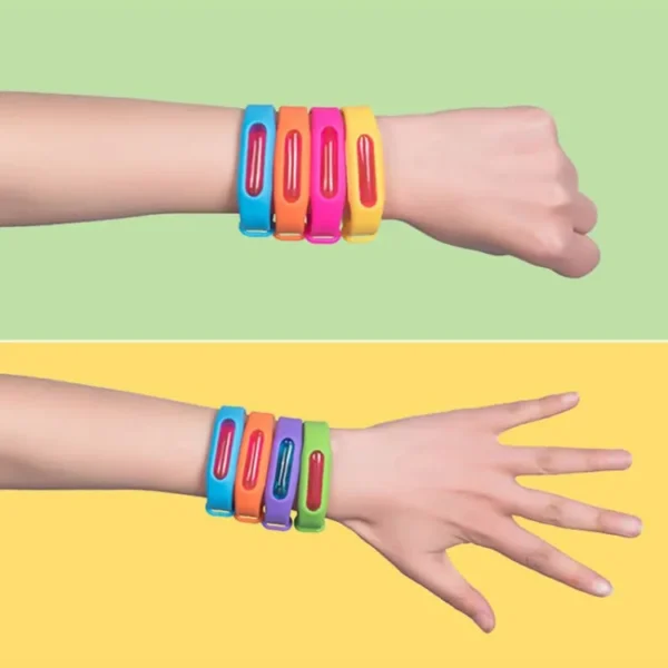 Mosquito killer band | Mosquito Repellent Bracelet | Plant Essential Oil Silicone | Anti-Mosquito Wristband Bugs Away, Suitable for Children and Adults (Random Color) - Image 8