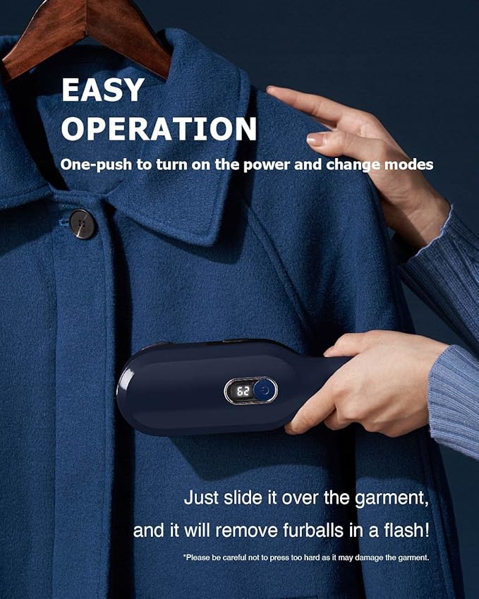Electric Fabric Lint Shaver Fuzz Remover, LCD Display (Random color) - Image 6