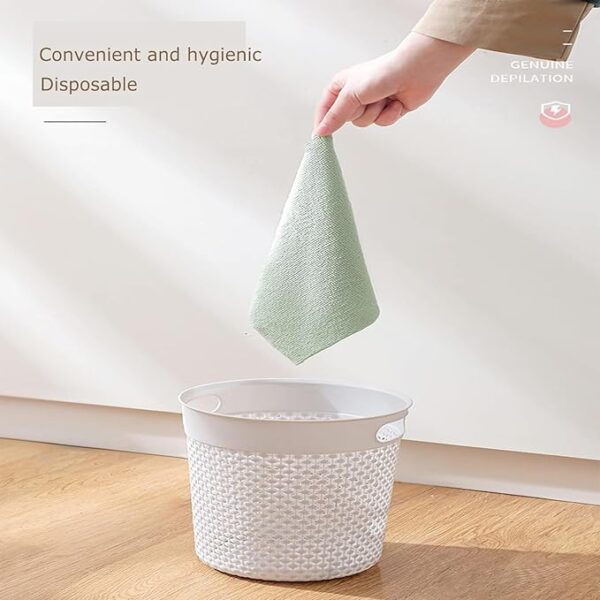 Microfiber Cleaning Reusable Clothes | Multifunctional Kitchen Rags Super Absorbent Wipes - 20pcs/box (Random color) - Image 6