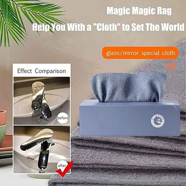 Microfiber Cleaning Reusable Clothes | Multifunctional Kitchen Rags Super Absorbent Wipes - 20pcs/box (Random color) - Image 12