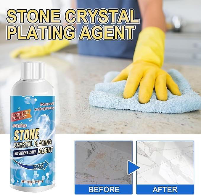 Stone crystal Agent Cleaner, Marble Cleaner and Polish, Universal Stone Cleaner(Tile cleaner) 250ml