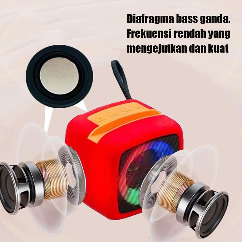 X-911 Wireless Portable Rechargeable Mini Blutooth Speaker With LED Lights And Best For Indoor, Outdoors (Random Color) - Image 9