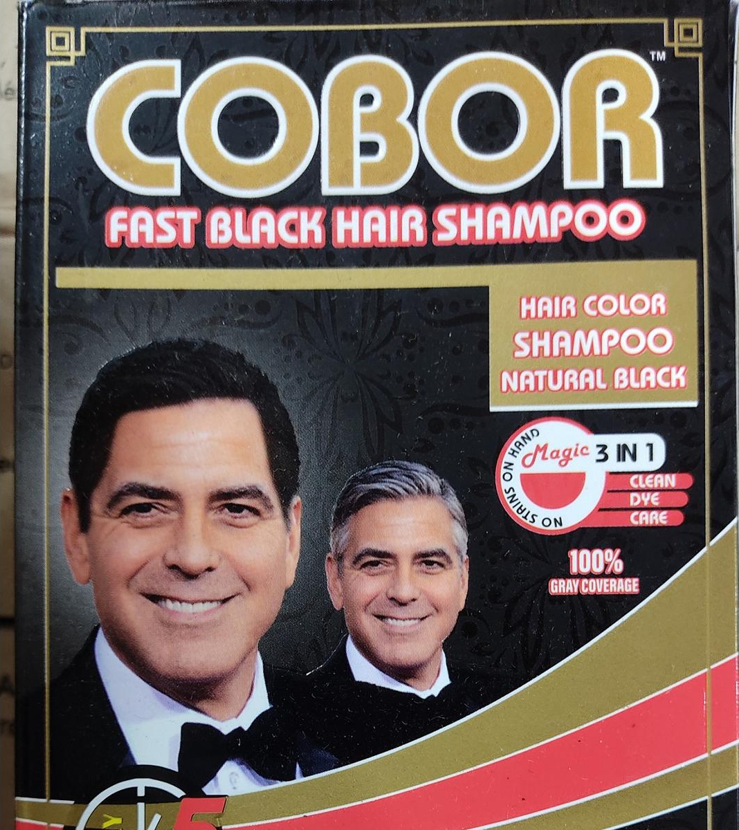 1 Piece Cobor Hair Color Natural Black Shampoo | Hair Color Shampoo For Men & Women | Best Quality Shampoo 25g