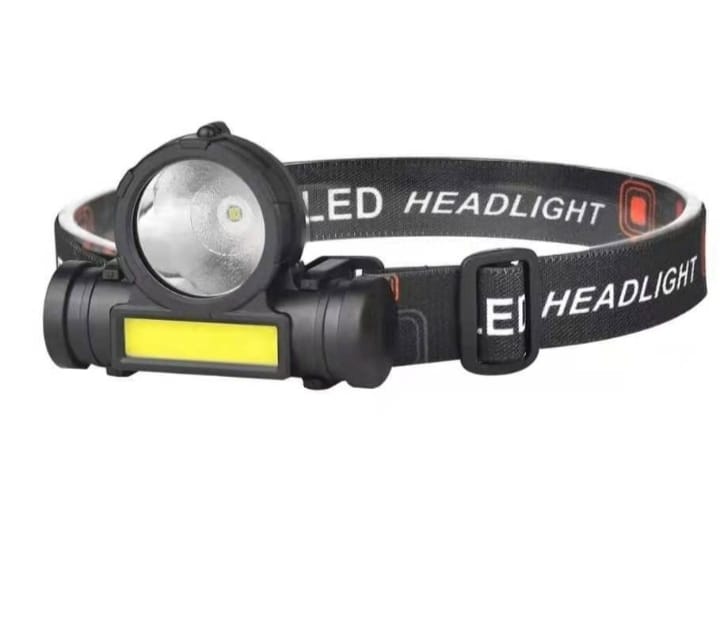 2 in 1 Headlight Torch Lamp – 3W LED+COB with Built-in Battery, Waterproof & USB Charge – Model: 108 - Image 6