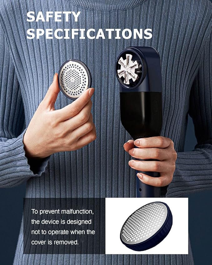 Electric Fabric Lint Shaver Fuzz Remover, LCD Display (Random color) - Image 7