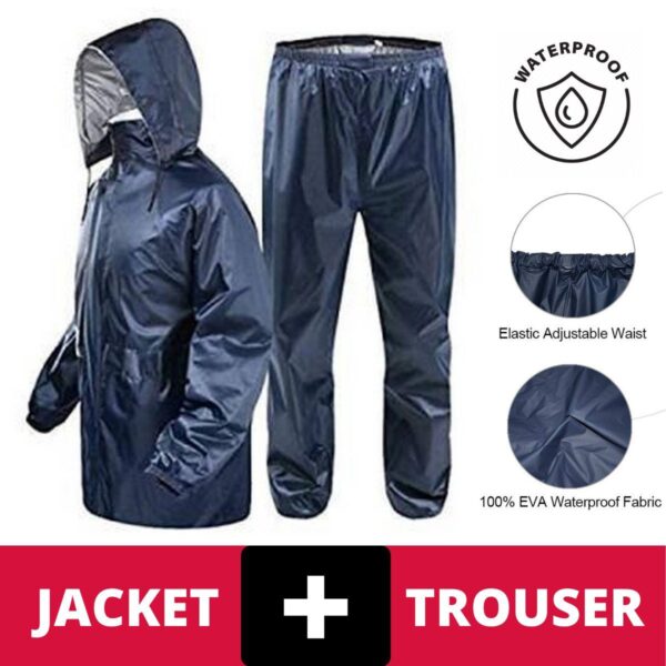 Waterproof Rain Coat & Pant | Lite Waterproof Rain Suit | Rain Coat | Rainwear | Rain Suit ( Random Color ) - Image 9