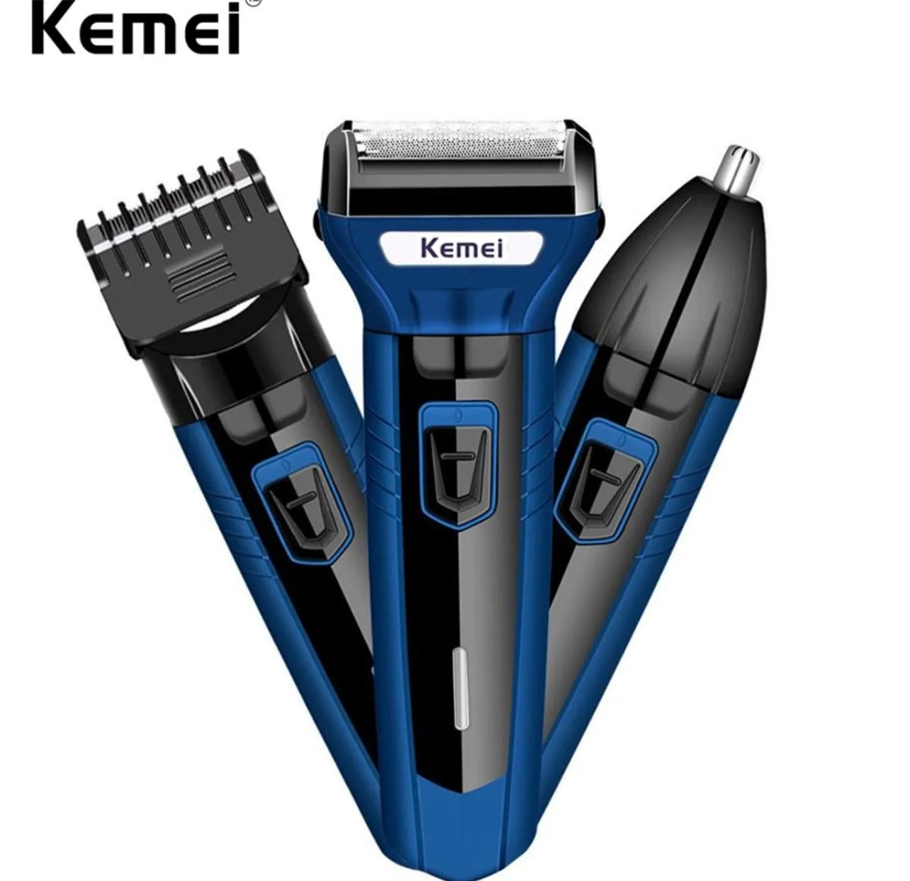 3 IN 1 KM-6330 KEMEI Rechargeable Shaving Machine Multifunctional Hair Clippers Beard Styling - Image 5