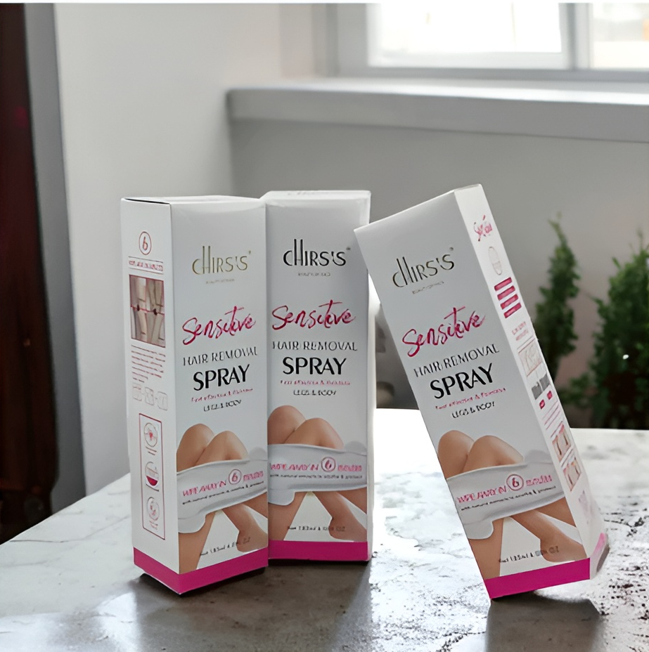 Chirs's Sensitive Hair Removal Spray | Fast Effective & Painless Chriss Hair remover For Legs & Body - Image 2