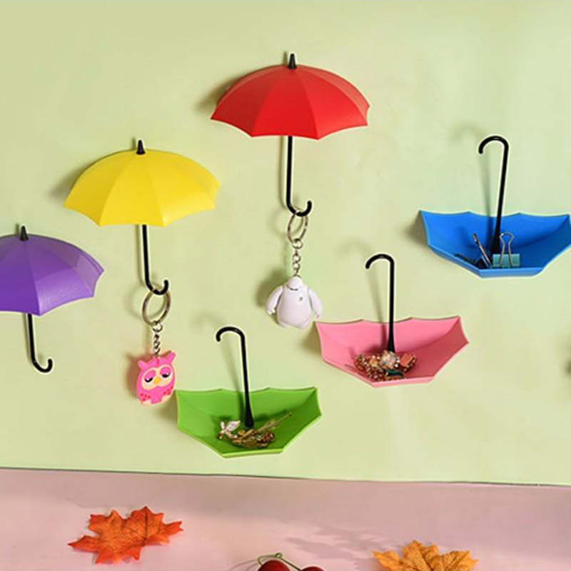 Pack of 3 - Umbrella Hooks | Key Jewelry Glasses etc Holder  (Random color) - Image 6