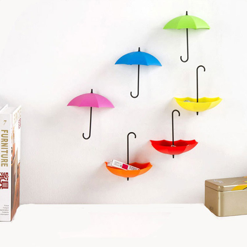 Pack of 3 - Umbrella Hooks | Key Jewelry Glasses etc Holder  (Random color) - Image 5