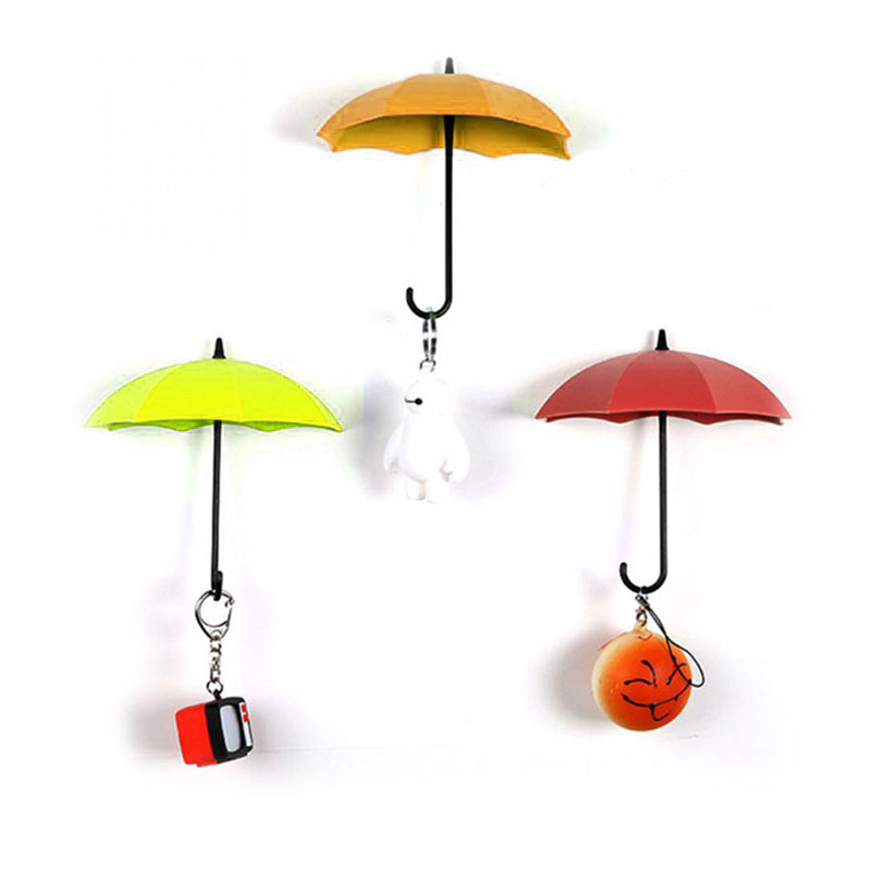 Pack of 3 - Umbrella Hooks | Key Jewelry Glasses etc Holder  (Random color) - Image 2