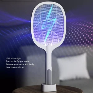 Rechargeable Electric Mosquito Killer Racket 2 In 1 LED Flash Light  (Random Color)
