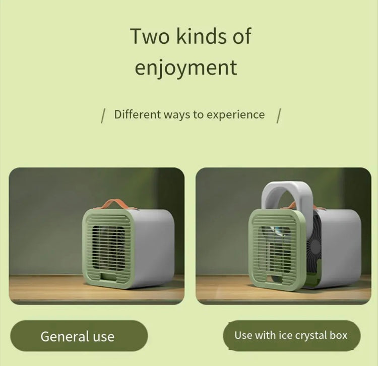 Portable Desktop Air Conditioning Fan | Three Gears Adjustable Strong Cold Air Fast Cooling USB Fan for Indoor Rechargeable (Random Colour) - Image 5