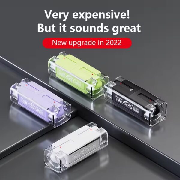 TWS BH15 music wireless Bluetooth ear buds | Transparent Wireless Bluetooth earphones, earbuds, headset for Men and women (Random color) - Image 4