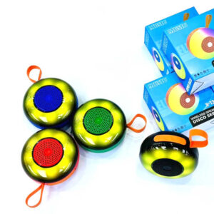 RGB wireless stereo subwoofer mini speakers with FM radio sound activated led portable bluetooth speaker support TF/USB function (Random Color)