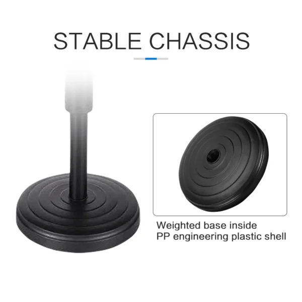 (NW000297) VOCAL Microphone Mobile Stand Adjustable Desktop Microphone Stand Mic Clip Holder - Image 3