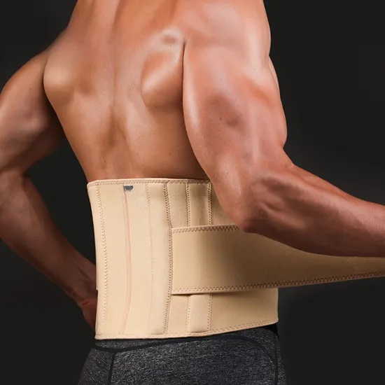 Waist Support Waist Trimmer Weight Loss Slimming Belt | Fitness Belt Back Waist Support Sweat Belt Waist Trainer | Double Support | Free Size Adjustable | Gym Equipment ( Random Color ) - Image 7