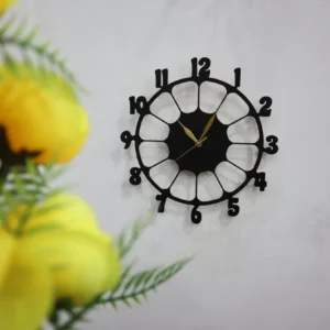 Retro Design 3D Wooden wall clock for Living Room Retro Decor Wall Clock
