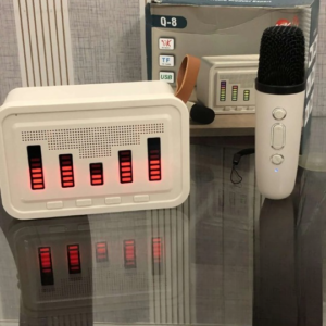 Portable Bluetooth Karaoke Outdoor Speaker System with Wireless Microphone (Random Color)