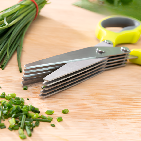 Vegetable Shredding Cutter Shear Scissor | Scissor for cutting / Chopping vegetable, meat, chicken, herbs (Random color) - Image 7