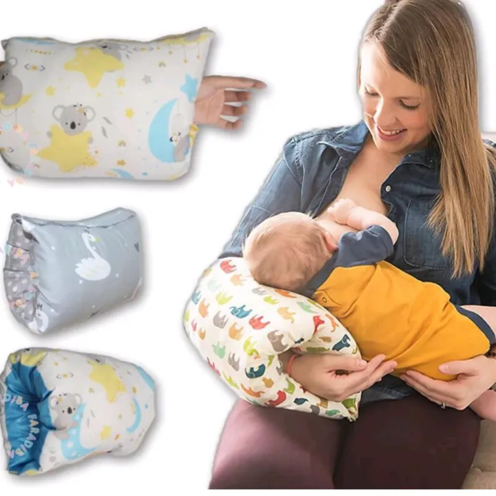 Baby Comfort Hand Pillow Washable Arm pillow cushions for mother to carry baby (Random design & color) - Image 7