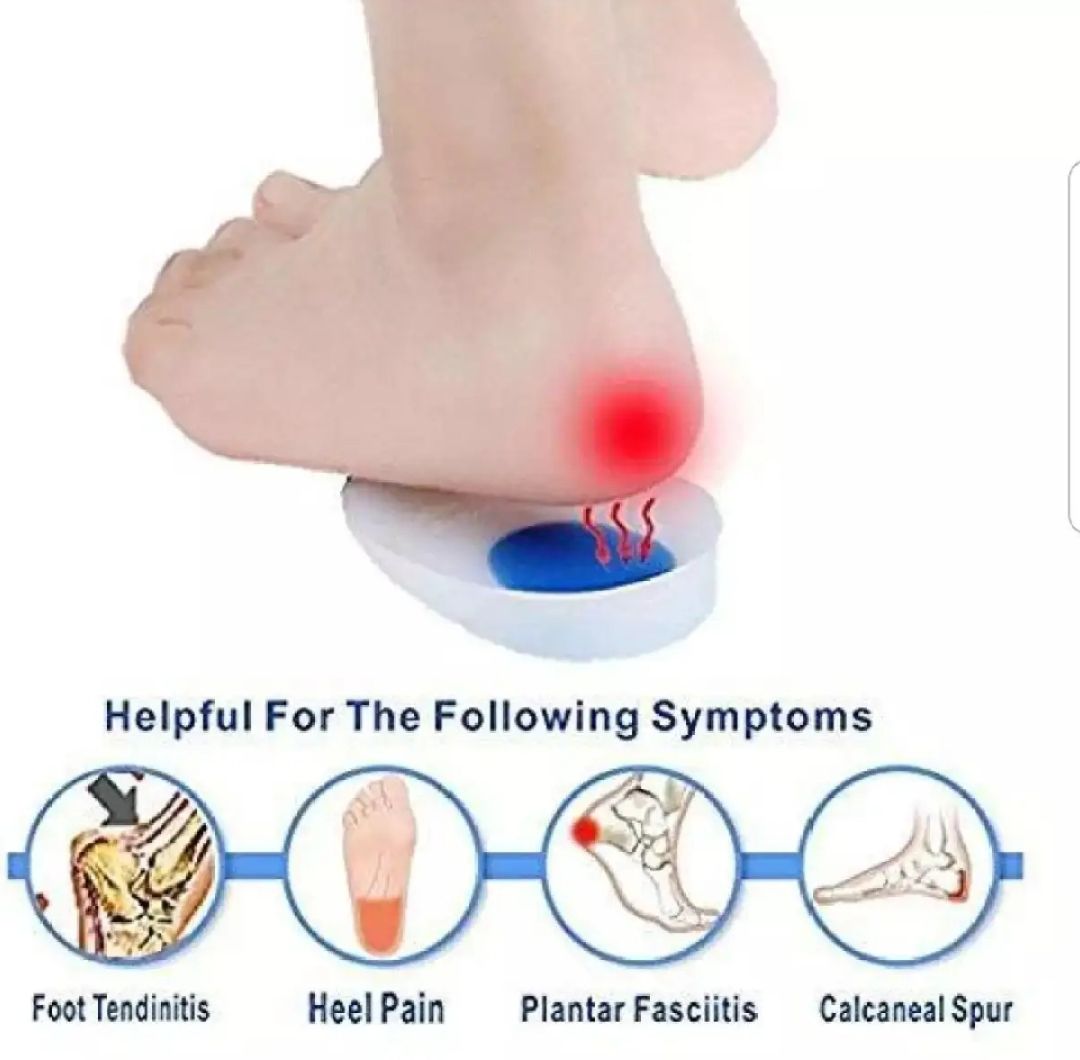 Smart Care Heel Pad Heel Pads Plantar Fasciitis Inserts Heel Pain Bone Spurs Transparent for Men & Women (Random Color) - Image 8