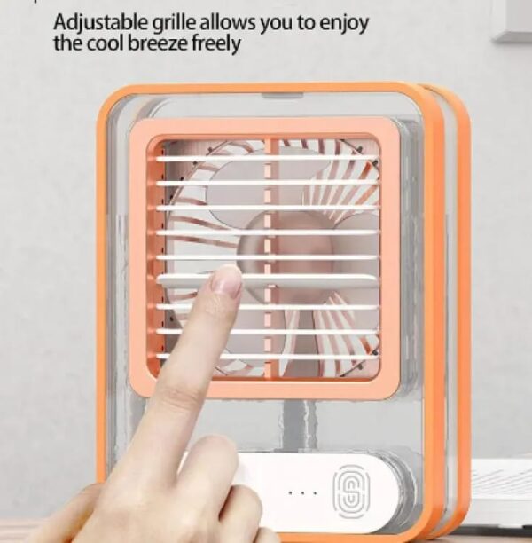 Rechargeable Mini Mist Humidifier Fan Portable Desktop Air Conditioner USB Mini Air Cooler Fan Water Cooling Fan with 3 Speed Spray Humidifier Purifier Indoor,Outdoor  (Random Color) - Image 8