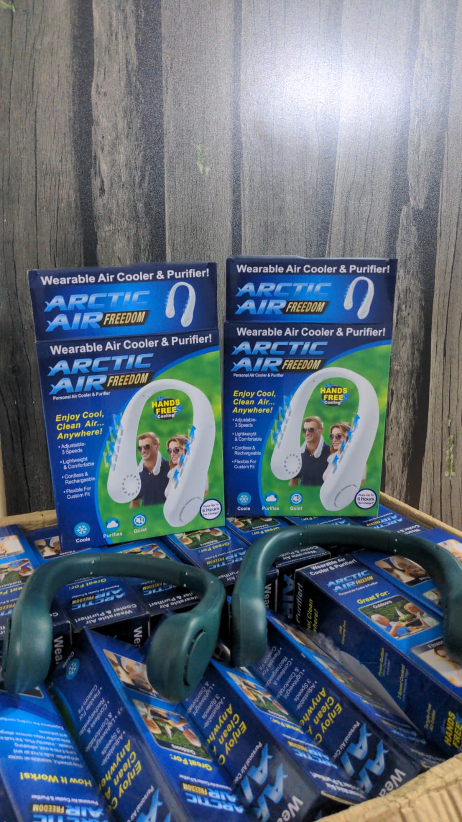 Arctic Air Hanging Neck Fan High Wind 3 Speed Adjustable USB Charging Portable Quiet Super Long Life Outdoor Sports Office Camping (Random Color) - Image 4